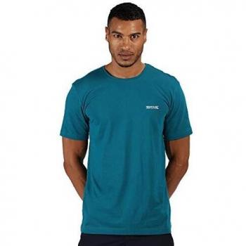 Regatta Tait-Camiseta Deportiva De Algodón Y Manga Corta T-Shirts/Polos/Vests, Hombre, Gulfstream, M