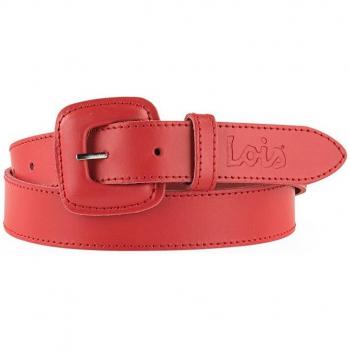 Cinturón de mujer de piel en color rojo