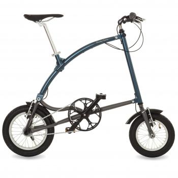 Ossby Curve Bicicleta Plegable, Unisex Adulto, Azul Metálico, Talla Única