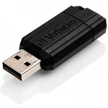 Verbatim PinStripe 8GB USB 2.0 Flash Drive Black (49062)
