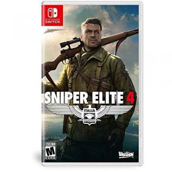 Sniper Elite 4 - Nintendo Switch, juego de acción y sigilo, ambientado en la Segunda Guerra Mundial, con gráficos mejorados, jugabilidad táctica, modo multijugador y cooperativo, misiones abiertas y sistema de balística
