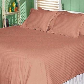 Multidireccional 100% algodón egipcio de 400 hilos 32 cm con bolsillo 4 piezas Juego para cama de Euro rey IKEA tamaño con efecto piel de melocotón Color rayas