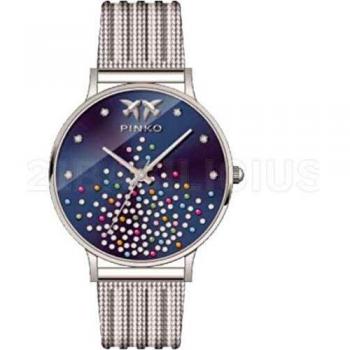 Pinko Women's Quartz Watch with Silver Dial Analogue Display and Silver Steel Bracelet PK-2333L-15M