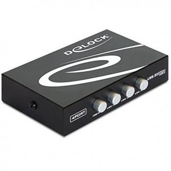 DELOCK CONMUTADOR MANUAL 4 PUERTOS USB 2.0