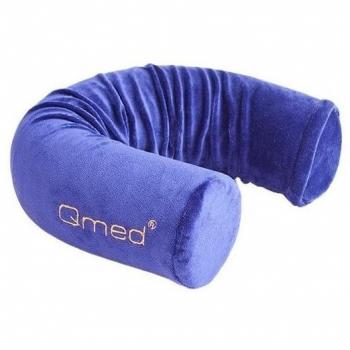 Qmed Almohada cervical Flex Pillow 10 cm x 63,5 cm con funda de almohada de 100% poliéster, almohada flexible de espuma viscoelástica termoplástica para usos diversos