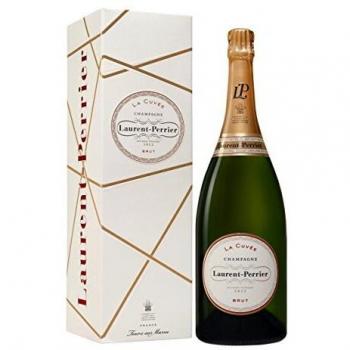Laurent-Perrier - Estuche Champagne Laurent-Perrier La Cuvée Mágnum 1500 ml, Brut, elaborado en la región de Champagne, Francia, con notas de frutas frescas y un final elegante