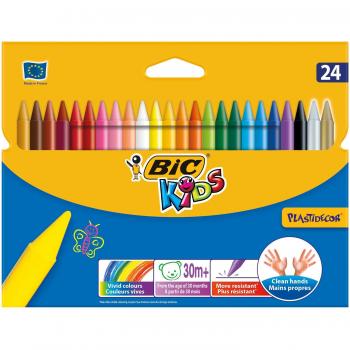 Niños Plastidecor Crayons Color Dureza larga duración afilable Vivid Surtido Ref. 829772 [Pack de 24]