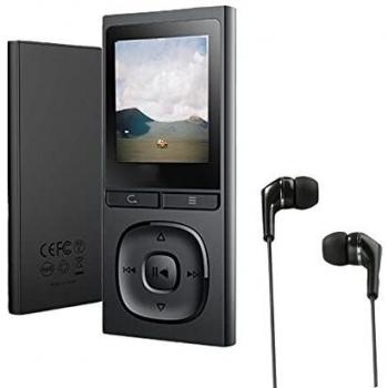 Reproductor MP3 HiFi MP3 Player 8GB, Radio FM, Grabación de Voz, Repetición A-B, E-Book, Audiolibros, Podómetro,Soporta hasta 128 GB