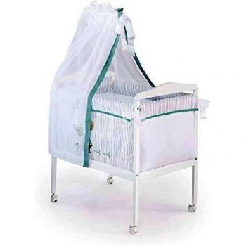 Minicuna cuadrada con textil y velo Naf Naf HAPPY HIPO