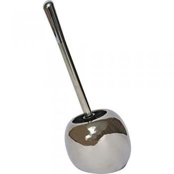 EVIDECO Cepillo de inodoro de pie y soporte para baño, cromado