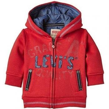 Levis Kids LEVY-Sudadera con capucha de videojuegos Bebé-Niños,, Rosso, 9 meses