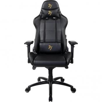 Silla Arozzi Verona Signature Black PU - Gold Logo
