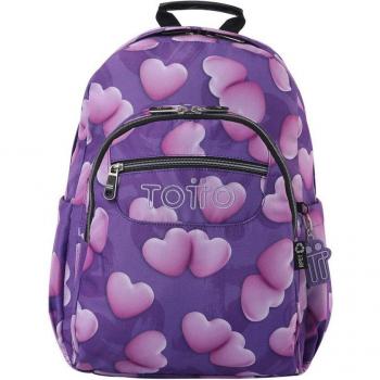 Mochila Totto Acuareles escolar eco-friendly adaptable a carro - Chubby