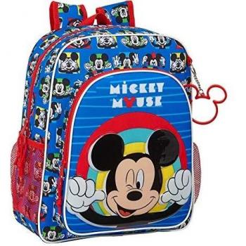 Mochila Junior Mickey Disney Adaptable 32x12x38cm
