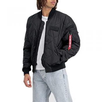 Alpha Industries MA-1 ALS Black Bomber Jacket for Men Size L
