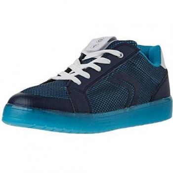 Geox Boy's J Kommodor A Low-Top Sneakers, Blue