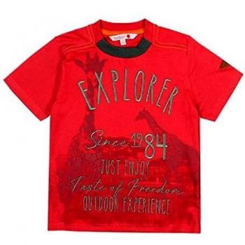 boboli Camiseta Manga Corta Punto Liso de niño Modelo 527048 Color Rojo