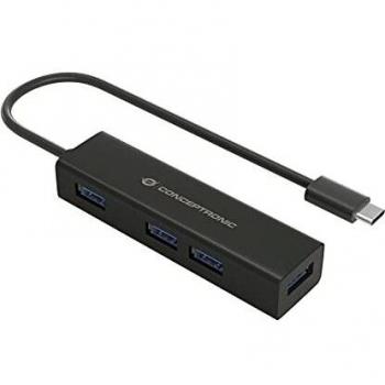 Conceptronic HUBBIES07B - Hub de 4 Puertos USB 3.0