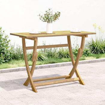 Mesa Plegable de Jardín de Madera Maciza de Acacia 110x55x75cm Marrón