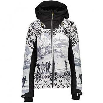 CMP Skijacke Chaqueta, Mujer, Blanco y Negro, 36