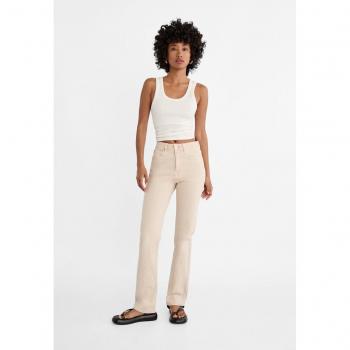 Stradivarius D98 Straight-Leg Vintage Effect Jeans Stone