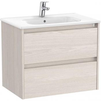 Mueble de baño Roca Tenet con 2 cajones, color Fresno nórdico, medidas 685 x 460 x 565 mm