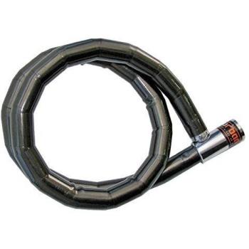 Urban Security 523 Cable Antirrobo Articulado Cromado Duoflex acero reforzado universal Bicicleta, Moto, Scooter, 120cm