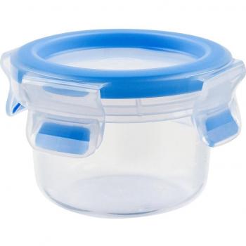 CONTENEDOR PORTALIMENTOS EMSA CLIP & CLOSE 0,15L REDONDO AZUL HERMÉTICO