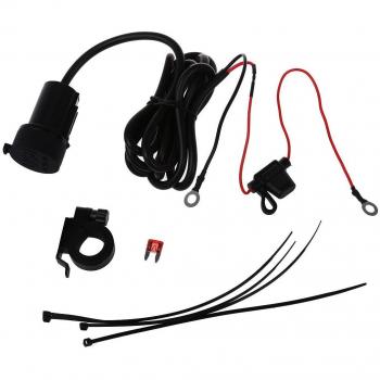 SODIAL(R) Cargador Doble USB 5V 2.1A Adaptador Negro para Moto Motocicleta [Electronica]