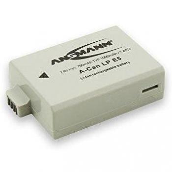 Ansmann 5044443 - A-Can LP-E5 Li-Ion, batería 7,4V/1000mAh para cámara digital de fotos Canon