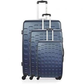 Antonelle Set de 3 trolleys rígidos Molitor Azul Marino 71 cm