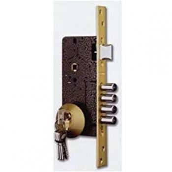 Ezcurra M85212 - Cerradura seguridad e2010/3 esmalte 2 11 ds15/70 derecha centro largo