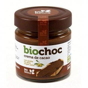BioChoc Crema de Cacao Biológica con Aceite de Oliva Virgen Extra 200 g
