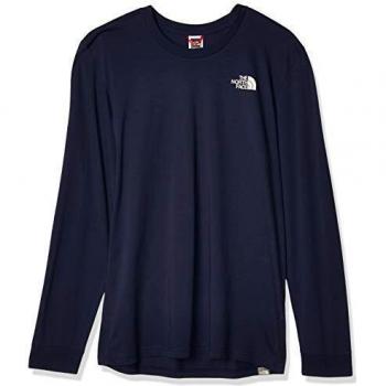 The North Face Camiseta de Hombre M LS Simple Dome, Hombre, Camiseta, 3L3B, Montague Azul, M