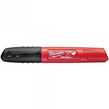 Milwaukee Permanent Marker Chisel Tip Pack of 1, Red/Black, 48223103
