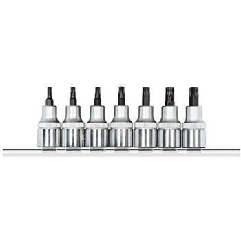 Insertos de extremo de tornillo 1/2 Gedore R62458107 - Juego de 7 piezas con barra