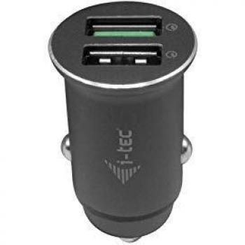 i-tec Cargador de Coche con 2X USB 3.0 Quick Charge de la Tecnología Qualcomm