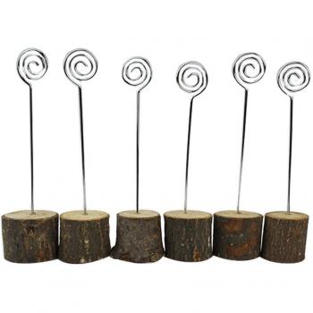 Alohallo 6 PCS Photo Soporte para soporte de madera para Fujifilm Instax Mini 25/70/90/8/8 + / 9 Fotos de películas / Notas / Tarjeta de visita / Tarjeta / / Barra de mensajes / Tarjeta postal / Misión / Memorándum