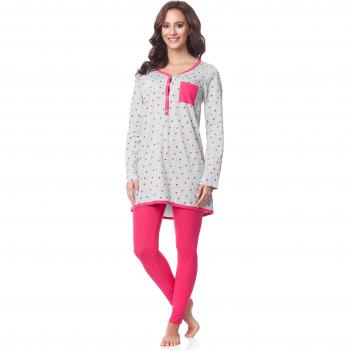 Be Mammy Pijamas con Lactancia Function Manga Larga para Mujer BE20-178