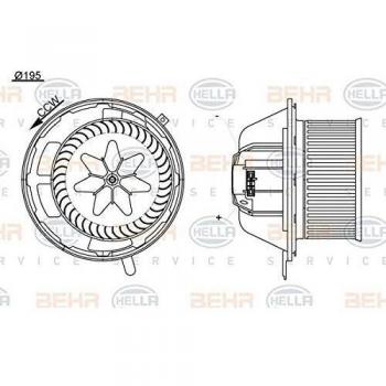 BEHR HELLA SERVICE 8EW 351 104-791  Ventilador habitáculo