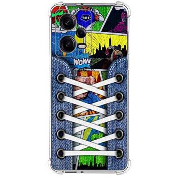 Funda Antigolpes de Silicona para Xiaomi Redmi Note 12 Pro+ Plus 5G con Diseño Zapatillas 14 Dibujos