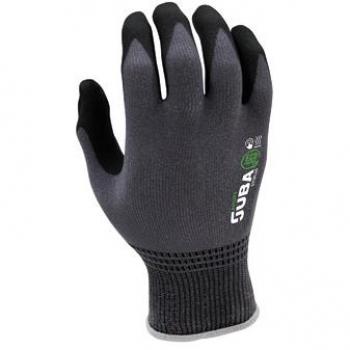 Guante de poliéster/nylon/elastano recubierto de nitrilo foam talla 8