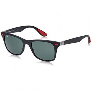 Ray-Ban Men's 0RB4195M F60271 52 Sunglasses, Matte Black/Dark Green