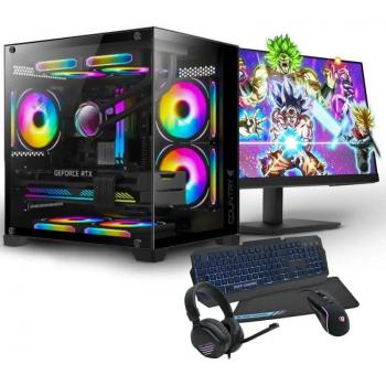 PC Gaming Completo Racing Intel Core i7-12700F, 32GB RAM, 1TB SSD, RTX 4060 + Monitor FullHD 27 + Combo Gaming