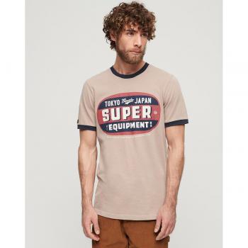 Camiseta Para Hombre Ringer Workwear De Superdry