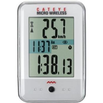 Cateye CC-MC200W Micro Wireless - Ordenador para bicicleta, color blanco