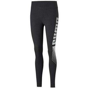 PUMA ESS Graphic Leggings Mallas Deporte, Mujer, Dark Gray Heather, XS