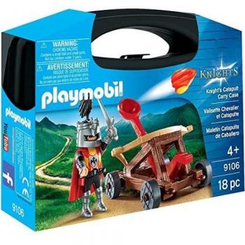 PLAYMOBIL- Maletín Catapulta de Caballero, Multicolor, única
