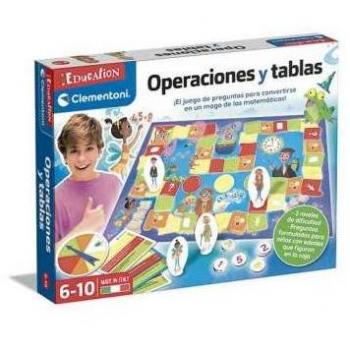 Clementoni Education - Juego Educativo Operaciones y Tablas, Multicolor, Mediano (55454)