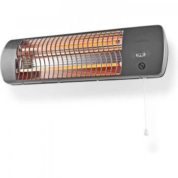 Calefactor de Baño Nedis HTBA10GY 1200W con Termostato Ajustable y Protección IPX4